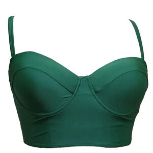 SHEIN, Size 3xl (18), Green Sexy Swim Top